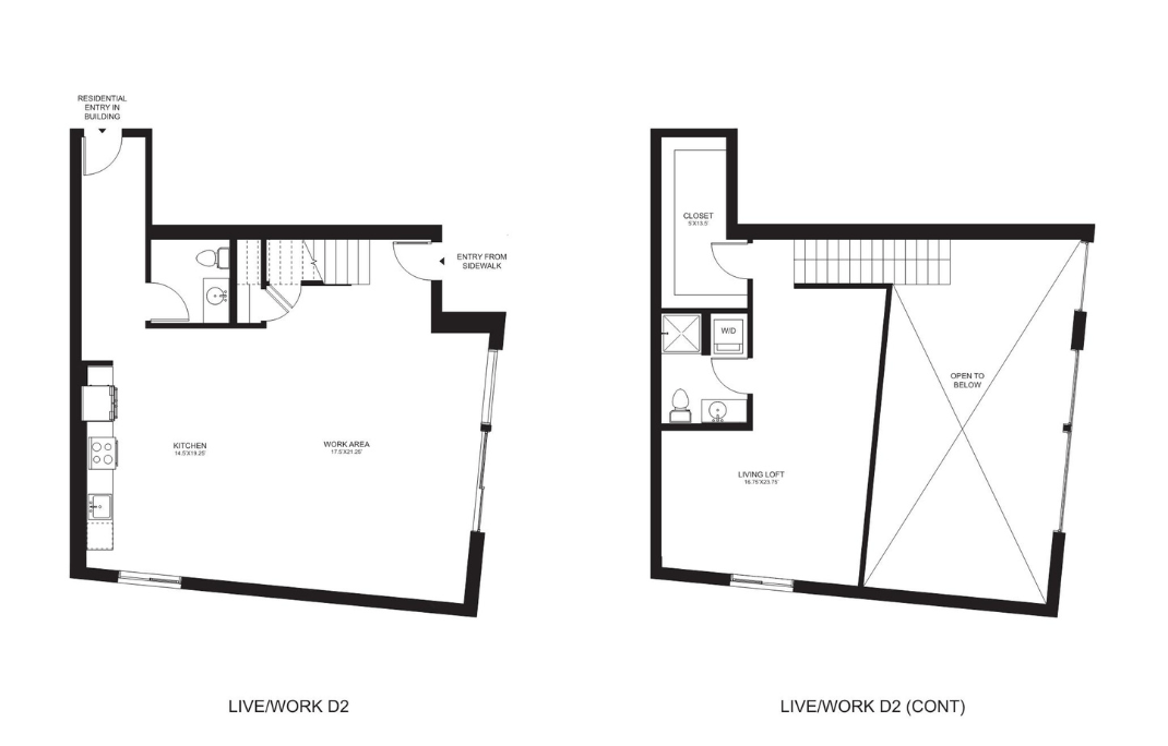 Floor plan layout diagram for D2